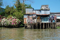 Floating Mekong house