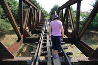 Derelict railway bridge