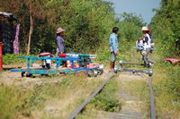 Bamboo train terminus