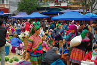 Bắc Hà veg market