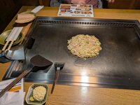 Cooking Okonomiyaki